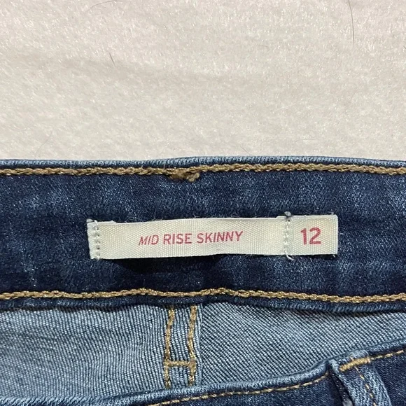 Levi's Dark Blue Women's Skinny Jeans size 12 - Picture 7 of 11